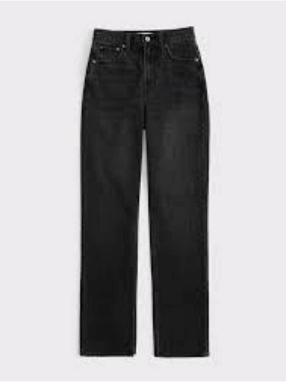 NWT Abercrombie & Fitch Ultra High Rise 90s Straight Jeans in Black Size: 33